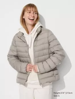 Сверхлегкий пуховик Uniqlo, серый