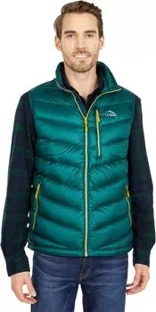 Сверхлегкий пуховый жилет 850 L.L.Bean, цвет Black Forest Green