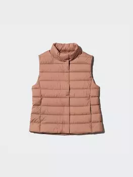 Сверхлегкий пуховый жилет Uniqlo, 34 коричневый