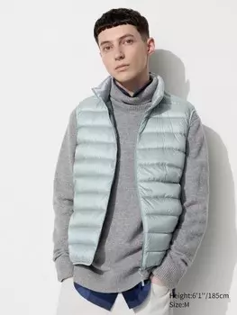 Сверхлегкий пуховый жилет Uniqlo, серый