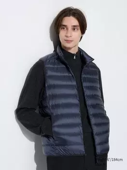 Сверхлегкий пуховый жилет Uniqlo, синий