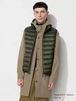 Ультралегкий пуховый жилет UNIQLO, 57 оливковый