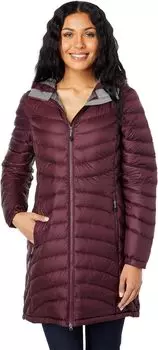 Сверхлегкое пуховое пальто 850 с капюшоном L.L.Bean, цвет Dark Plum