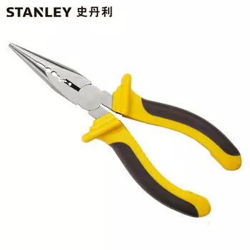 Сверхмощные плоскогубцы двойного назначения Stanley, 6-дюймовые многофункциональные плоскогубцы с игольчатыми носами, маленький наконечник ручной работы, 84-484-1-22