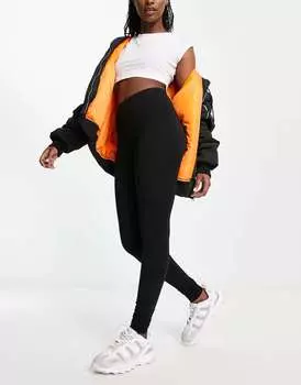 Сверхмягкие леггинсы премиум-класса из хлопкового модала ASOS черного цвета