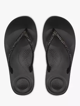 Сверкающие шлепанцы IQushion FitFlop, черный