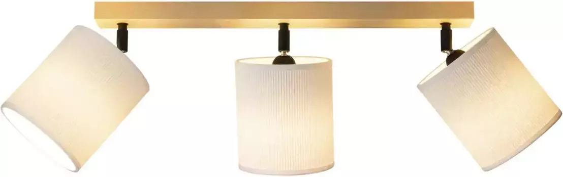 Светильник для дома "Diolo" потолочный на 3 лампочки, цвет natur