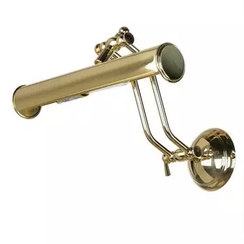 Светильник для картин из цельной латуни серебристого цвета Ш: 30 см, регулируемый настенный светильник E14, настенный светильник Licht-Erlebnisse