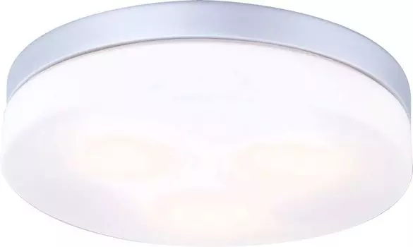 Светильник для наружного освещения Globo Lighting, алюминий, серебристый металлик, опаловое стекло, IP44, : 300 мм, В: 70 мм, без 3x E27 ILLU 40 Вт, 230 В., серебро