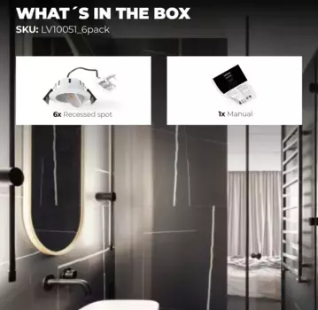 Светильник Ledvion, белый