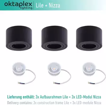 Светильник Oktaplex, черный