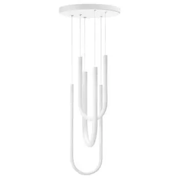 Светильник потолочный Ikea Warmblixt Led White Frosted Glass, белый, 46 см