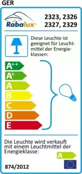 Светильник Rabalux, белый