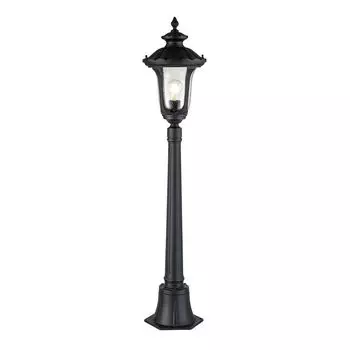 Светильник траектории Chicago E27 40W IP44 алюминий, прозрачное стекло; черный структурированный Ш:23,5см 23,5см Elstead Lighting