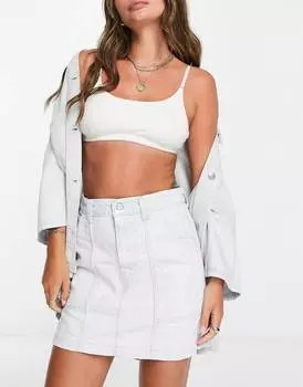 Светлая джинсовая юбка Levi's Carpenter