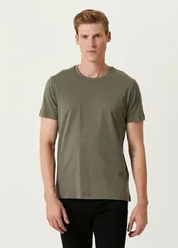 Светлая футболка цвета хаки Beymen