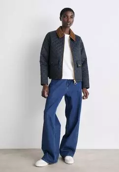 Светлая куртка Leia Quilt Barbour, темно-синий