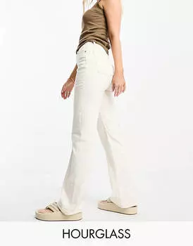 Светло-белые легкие прямые джинсы ASOS DESIGN Hourglass