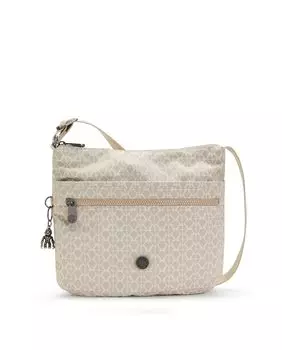 Светло-бежевая женская сумка через плечо Kipling, бежевый