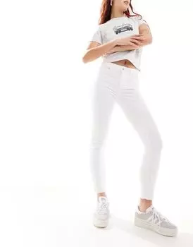 Светло-бежевые джинсы прямого кроя с завышенной талией Only Emily