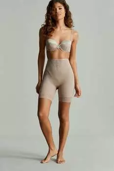 – светло-бежевые короткие корректирующие трусики с завышенной талией B By Ted Baker, мультиколор