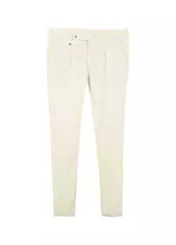 Светло-бежевые мужские брюки узкого кроя с нормальной талией Altnyldz Classic