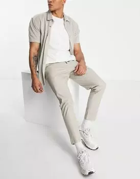 Светло-бежевые зауженные чиносы ASOS DESIGN