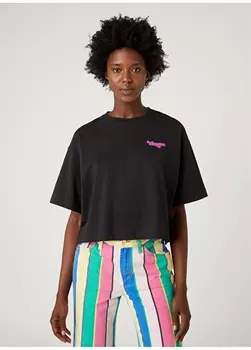 Светло-черная женская футболка с круглым вырезом Wrangler