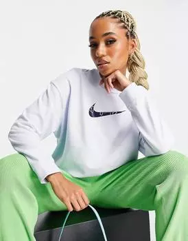 Светло-голубой свободный свитер с круглым вырезом Nike Training GRX
