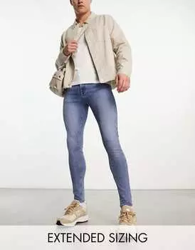 Светло-голубые эластичные джинсы ASOS DESIGN