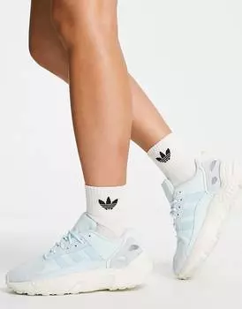 Светло-голубые кроссовки adidas Originals ZX 22 Boost
