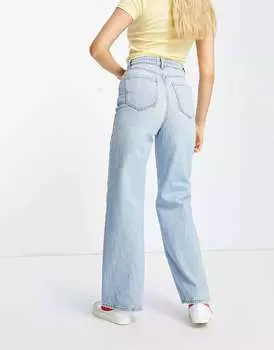 Светло-голубые широкие джинсы New Look Dad