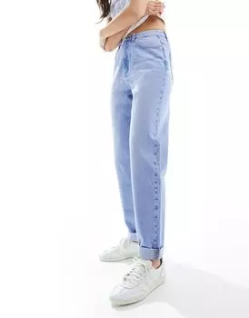 Светло-голубые свободные джинсы для мам ASOS
