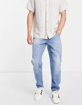 Светло-голубые зауженные джинсы ASOS DESIGN