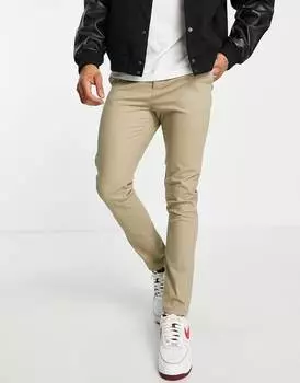 Светло-хаки скинни ASOS DESIGN