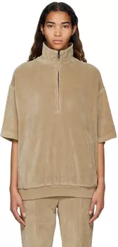 Светло-коричневая хлопковая водолазка Essentials