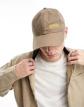 Светло-коричневая кепка с логотипом Barbour International Norton