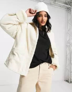 Светло-коричневая куртка на вельветовой подкладке ASOS DESIGN ASOS DESIGN