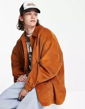 Светло-коричневая куртка свободного кроя ASOS DESIGN