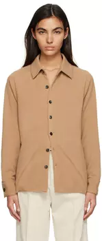 Светло-коричневая рубашка на пуговицах ZEGNA