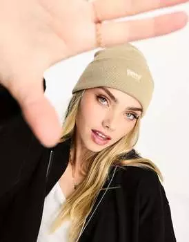 Светло-коричневая шапка Levi's с логотипом