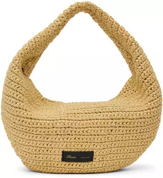 Светло-коричневая сумка The Medium Olivia Khaite