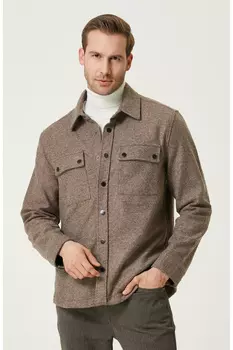 Светло-коричневая верхняя рубашка Network, коричневый