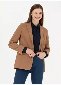 Светло-коричневая женская куртка стандартного кроя SUNMEY-C U.S. Polo Assn., коричневый
