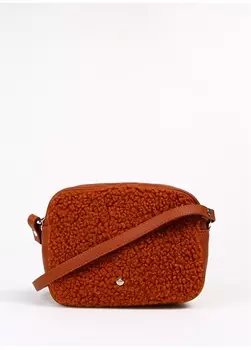 Светло-коричневая женская сумка через плечо F By Fabrika