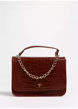 Светло-коричневая женская сумка через плечо Fabrika