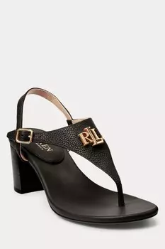 Светло-Коричневые босоножки Wescott Lauren Ralph Lauren, черный