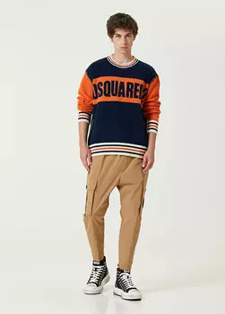 Светло-коричневые брюки-карго Dsquared2