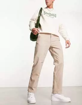 Светло-коричневые брюки New Look Carpenter