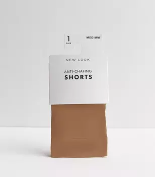 Светло-коричневые чулочно-носочные шорты, предотвращающие натирание New Look, светло-коричневый